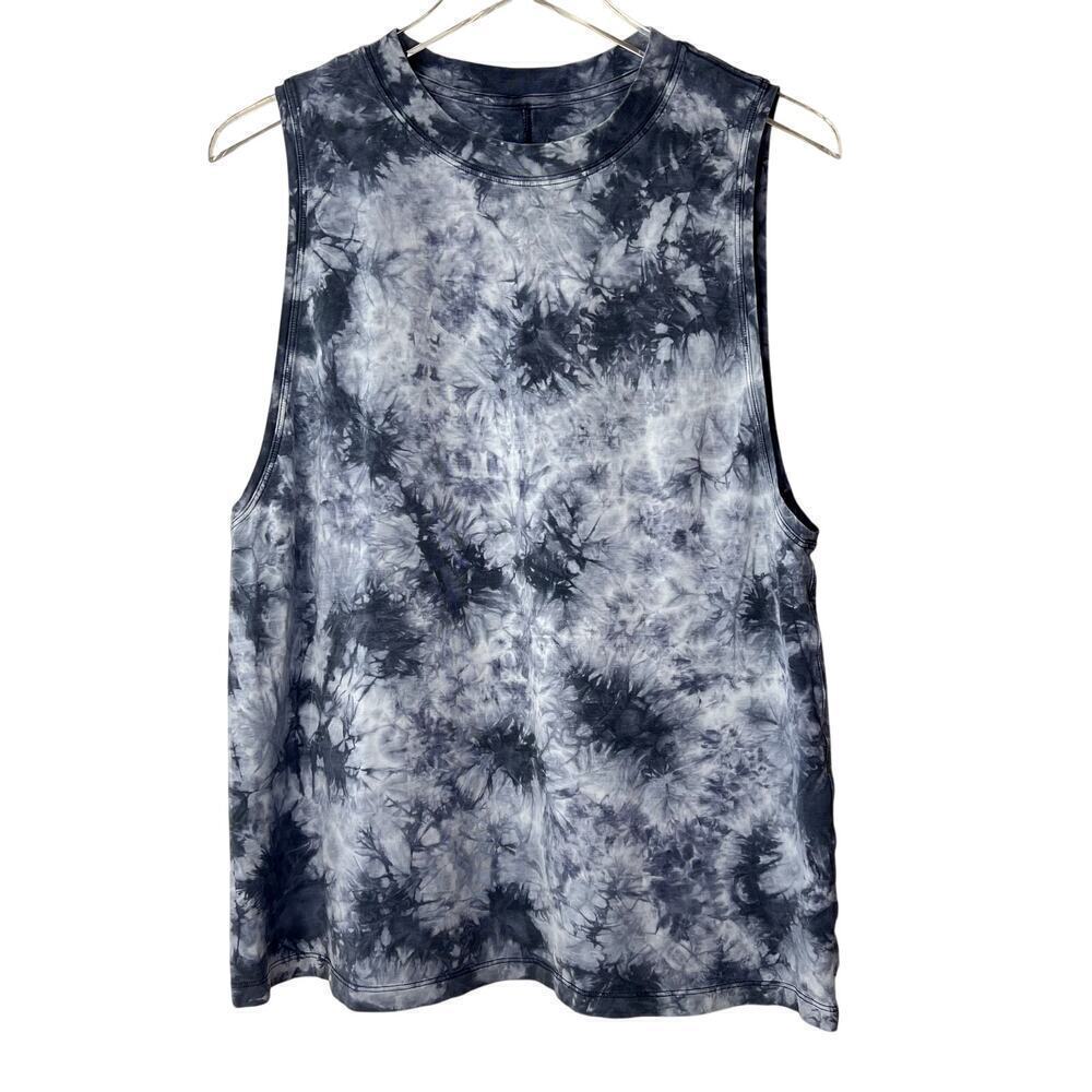 Lululemon All Yours Tank Tie Dye Gray Sleeveless Activewear Top Large